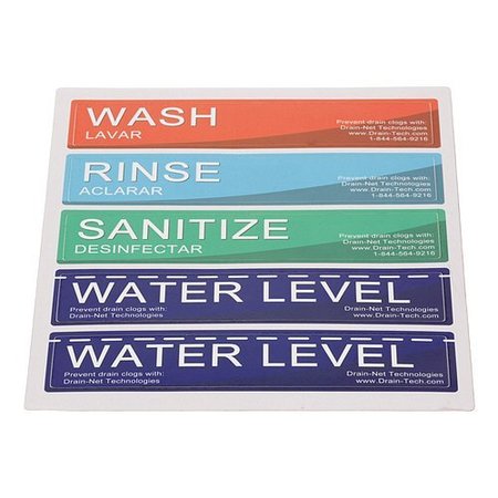 ALLPOINTS Sticker Kit Wash-Rinse-S An 1021223